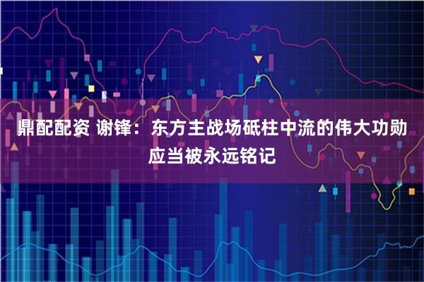 鼎配配资 谢锋：东方主战场砥柱中流的伟大功勋应当被永远铭记