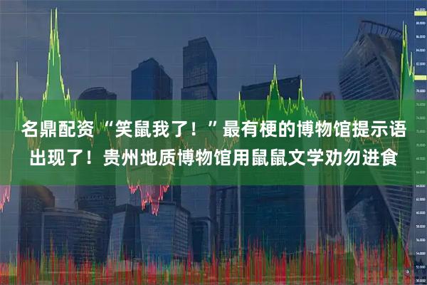 名鼎配资 “笑鼠我了！”最有梗的博物馆提示语出现了！贵州地质博物馆用鼠鼠文学劝勿进食