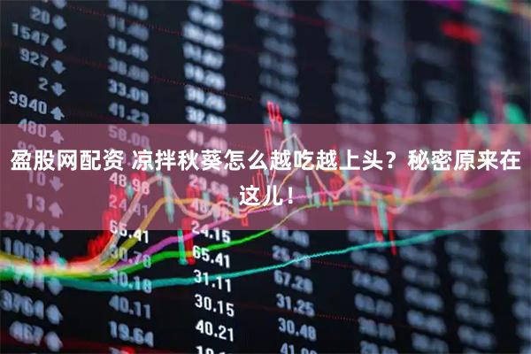 盈股网配资 凉拌秋葵怎么越吃越上头？秘密原来在这儿！